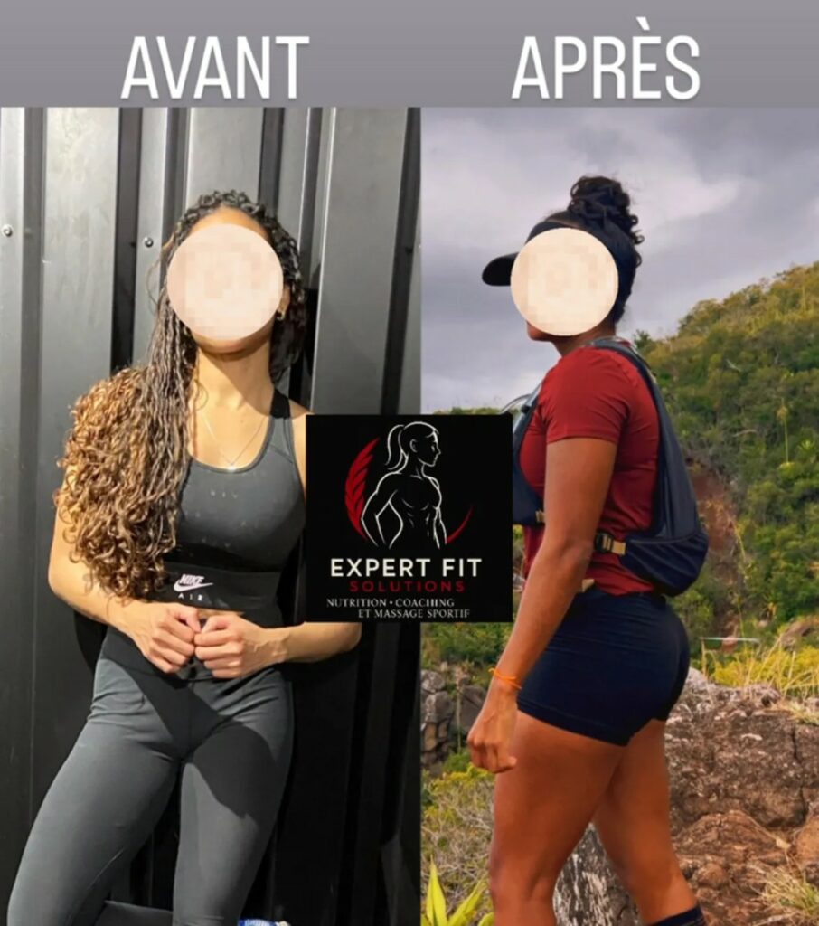 “Transformations physiques Expert Fit Solutions – coaching sportif, nutrition et massage sportif à La Réunion
